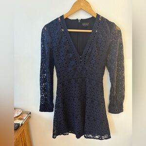 Navy Topshop Dress